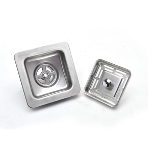 3.5 Inch Square Kitchen <strong>Sink</strong> Drain Filter Strainer <strong>with</strong> Drain Board and <strong>2</strong> Inch Pipe - Product Image 4