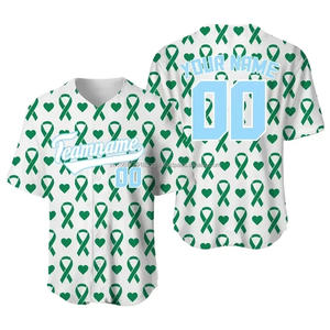 เสื้อเจอร์ซีย์ใส่เล่นกีฬาแขนสั้นชุดฝึกเล่นซอฟต์บอลใส่เล่นกีฬาแบบออกแบบได้ตามต้องการฤดูร้อน - Product Image 1