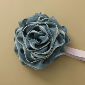 Wholesale Colorful Body Wash Sponge Rose Shaped Shower Loofah Sponge 4.72inch 50g Mesh Pouf <strong>Bath</strong> <strong>Scrunchies</strong> for Women - Product Image 4