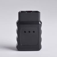 Coque de connecteur mâle OBD2 16 broches noire pour adaptateur de diagnostic Bluetooth ELM327