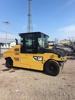 Rouleau compresseur Caterpillar d'occasion multifonctionnel de 27 tonnes, rouleau compacteur Cat Cw34, rouleau à pneus d'origine Cat de haute qualité