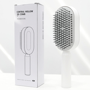 Ensemble <span class=keywords><strong>brosse</strong></span> et peigne auto-nettoyants 3D Aigbag pour extensions capillaires, <span class=keywords><strong>brosse</strong></span> <span class=keywords><strong>à</strong></span> <span class=keywords><strong>cheveux</strong></span> pour femme, emballage personnalisé, nettoyage en une seule étape - Product Image 1