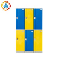 Casier de rangement modulaire moderne en ABS |   Meuble de rangement en plastique flexible personnalisable pour écoles, gymnases, bureaux et usage commercial