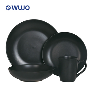 Pháp gốm ăn tối Bộ đồ ăn đặt cổ điển sứ màu hồng 16 cái Bộ đồ ăn - Product Image 6