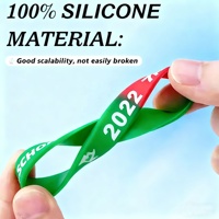 Bracelets en silicone personnalisés écologiques promotionnels avec impression de votre propre logo pour les événements et les activités