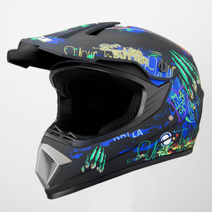 Casco de moto de cross aprobado por VIRTUE DOT, diseño elegante, material ABS, disponible en Blanco/Negro, tallas S/M/L/XL - Product Image 2