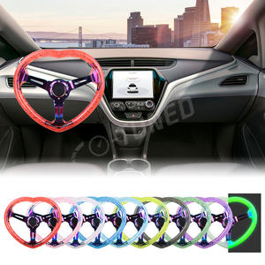 Tout nouveau <span class=keywords><strong>volant</strong></span> en alliage d'aluminium Neo Chrome JDM Racing style en forme de <span class=keywords><strong>coeur</strong></span> acrylique cristal clair <span class=keywords><strong>volant</strong></span> - Product Image 1