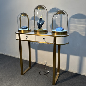 Vitrina de Exhibición, Mostrador de Acero Inoxidable con Iluminación LED, Impermeable, para Salas de Exposición de Empresas, Tiendas Departamentales, Ecológica - Product Image 1