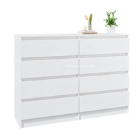 Salon rangement commode bois minimaliste chambre commode de 8 tiroirs