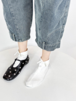 Nouvelles chaussettes en coton pour femme 2026, exclusives, style européen, luxe léger, avec revers, respirantes, absorbant la transpiration, décontractées et tendance