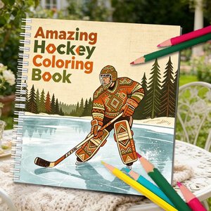 Libro de Colorear de Hockey Personalizado, Cuaderno Espiral Personalizado, <span class=keywords><strong>Libros</strong></span> Impresos Personalizados para Regalos Promocionales y Reventa en Tiendas - Product Image 4