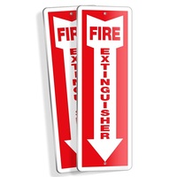 Autocollants pour extincteurs en vrac 4''x12'' – Signalisation de sécurité grand format en vinyle PVC résistant aux UV, imperméable et anti-décoloration