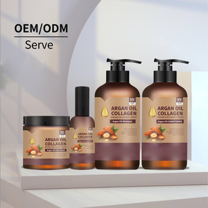 Özel etiket doğal organik Keratin Argan yağı şampuan ve saç kremi sülfat ücretsiz pürüzsüz esnek parlak saç bakım seti - Product Image 4