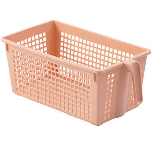 Drain Basket With Handle Multi-Functional Plastic Household Storage Basket Kitchen Basket Organizer