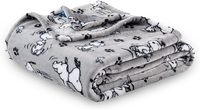 Plaid en velours Snoopy Winter VelvetLoft, 55x70 pouces, en polyester, motif à carreaux rouges, style moderne, pour la maison, le lit, le canapé