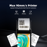 Fábrica OEM Android 14 sistema 5,5 pulgadas 4G inalámbrico Pos máquina portátil móvil Pos Terminal lotería billete máquina