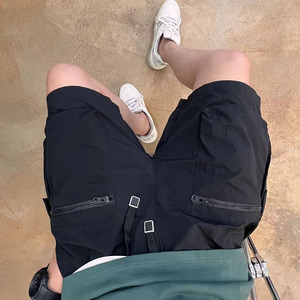 Pantalones Cortos Casuales de Verano para <span class=keywords><strong>Hombre</strong></span>, Pantalones Cortos Cargo Ligeros, Multibolsillos, de Secado Rápido, para Senderismo al Aire Libre, Pantalones Cortos Masculinos - Product Image 4