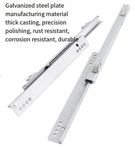 17mm di larghezza doppia trazione a 2 sezioni guida resistente per tastiera cassetti/poltrone massaggianti/pane velocità capacità 50kg - Product Image 5