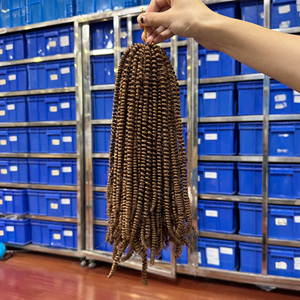 Orientfashion Capelli Sintetici <span class=keywords><strong>Afro</strong></span> Twist Kinky da 10 Pollici, Capelli Intrecciati Sintetici <span class=keywords><strong>Afro</strong></span> EZ per Acconciature Ricce da Donna - Product Image 5