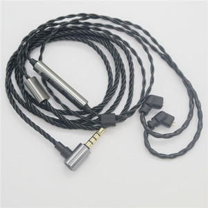 Audio <b>Cable</b> 120cm 0.78mm Raised Connector With <b>Microphone</b> For ZSN QDC UE - Product Image 2