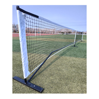 Ensemble de filet de pickleball portable en polyester durable de haute qualité, imperméable, facile à installer, avec roues, approuvé USAPA, pour l'entraînement des enfants