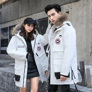 Bán Sỉ Trang Phục Công Sở Đa Năng Thường Ngày Áo Hoodie Canada Áo Khoác Parka Mùa Đông Trẻ Trung Áo Khoác Gió Dài Áo Khoác Lông Cho Nam