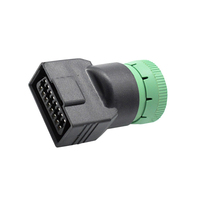 Vente en gros 16pin OBD2 OBDII J1962 femelle à J1939 9pin connecteur mâle convertisseur adaptateur pour camion lourd