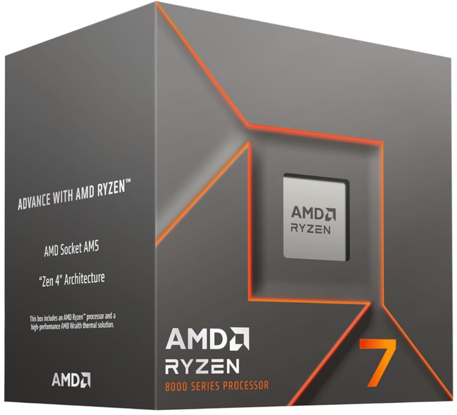 AMD for Ryzen 7 8700F 1.2GHz Cortex A8 Processor 5000 MHz Socket AM5 8 Cores 16 Processing Threads DDR5 Support for Desktop CPU