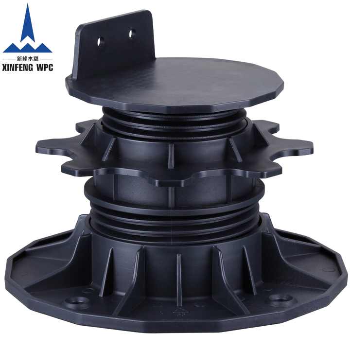 24-Pack Adjustable Plastic Pedestal Pavers – Deck & Tile Support For Raising Floors | Unilateral Keel Slot Design