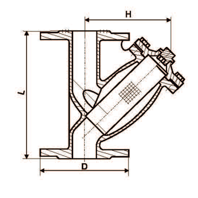 Factory supplies valve fitting prototype service brass flange Y-Strainer large size