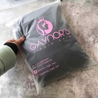 Offre spéciale, sac à fermeture éclair imprimé avec logo personnalisé pour emballage de vêtements pour animaux de compagnie, sac en plastique givré transparent à fermeture éclair