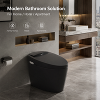 WC intelligent monobloc en céramique avec bidet intégré, couleur personnalisable, siphon en P carré, chasse automatique, siège chauffant, télécommande, OEM ODM