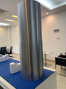เครื่องดูดควันแบบเกาะขนาด 350 มม. ทำจากสแตนเลส พร้อมไฟ LED สามดวง และระบบดูดทรงพลัง เครื่องดูดควันแบบเกาะสำหรับห้องครัวสแตนเลส - Product Image 6