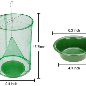 กับดักแมลงวันกลางแจ้งแบบใช้แล้วทิ้ง, กล่องดักแมลงวันแบบแขวนกลางแจ้ง, เครื่องดักจับและกำจัดแมลงวันสำหรับฟาร์ม/สวนผลไม้ - Product Image 3