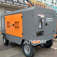 Compresseur d'air à vis APCOM 8bar 10bar 15bar 18bar 20bar 25bar 30bar à moteur diesel 50 CFM 17 bar 700 CFM Compresseur haute pression