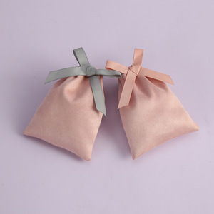 Suede Jewelry Bags <b>Drawstring</b> Velvet <b>Pouches</b> 8x10cm 15x20cm For Jewelry Storage Wedding Candy Gift Packaging - Product Image 5