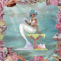 POP MART Peach Riot Siren's Song Series Figurine Authentique Nouvelle Figurine en Résine Artisanale Ornement de Collection