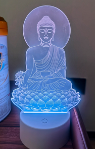 3D Jesus God Cross Night <strong>Light</strong> Lamp Illusion <strong>Lights</strong> 7 Color Changing Touch Switch <strong>Table</strong> Desk Decoration Lamps with Acrylic - Product Image 4
