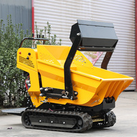 Kostenloser Versand 500kg Diesel-Mini-Raupendumper mit Hydraulikpumpe und Kippfunktion für Bau- und Landwirtschaftseinsatz