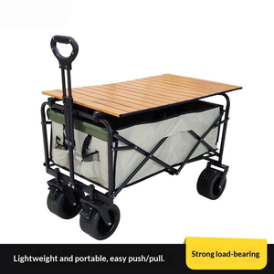 Carritos Plegables Resistentes <span class=keywords><strong>de</strong></span> 180L, Carritos Utilitarios Plegables para Playa y <span class=keywords><strong>Camping</strong></span> con Ruedas Grandes - Product Image 5