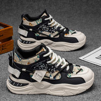 Chaussures de course décontractées pour hommes, semelle épaisse, antidérapantes, confortables, légères, tendance papa