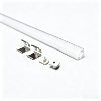 Profilé en aluminium pour bande LED à éclairage d'angle à 45 degrés, lumière murale, lumière de plafond moderne 0808