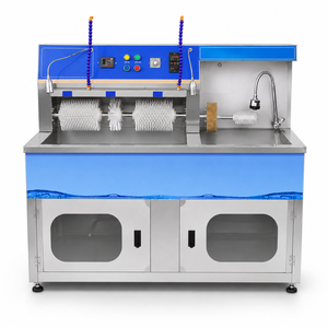 Máquina Industrial para Limpiar Calzado con Sistema de Calentamiento, Desinfección, Pulido y Cepillado Múltiple - Product Image 1