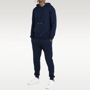 100% cotton tracksuits for men stylish plain cotton bulk tracksuit custom wholesale cotton sweatsuit for men - Product Image 6