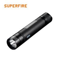 Linterna de Emergencia Industrial SUPERFIRE, Impermeable, de Aleación de Aluminio, Recargable, a Prueba de Explosiones, LED, 200-300M, 324 Lúmenes