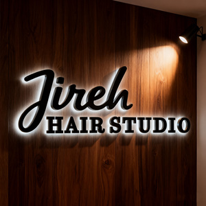 Letrero Comercial Personalizado con Retroiluminación LED 3D - Letras de Canal Acrílicas Premium para Peluquería y Barbería, Mejore la Imagen de su Negocio - Product Image 5