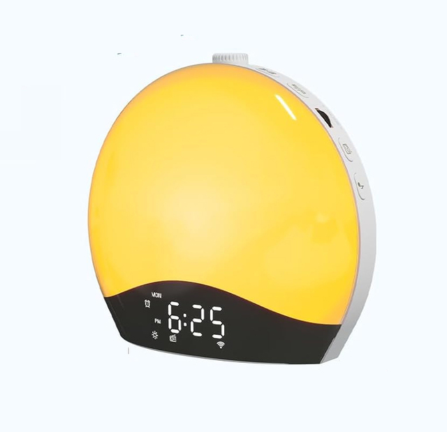 Smart Wake up Light Sunrise Alarm Clock for Kids Adults Bedroom With Sunrise Simulation 22 Nature Sound Table Digital Clock