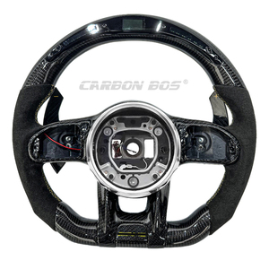Volant en cuir carbone avec écran LED personnalisé pour Mercedes-Benz W204 W205 W207 W211 W212 W213 W221 W222 <span class=keywords><strong>GLS</strong></span> AMG - Product Image 3