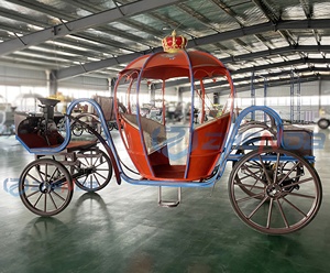 Cinderella Wedding Horse Carriage Luxury Classical Pumpkin Horse Wagon Electric Pumpkin Cart Horse Carriage - Product Image 5