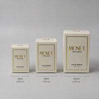 Emballage de parfum rigide de luxe personnalisé avec estampage à chaud doré et insert pour coffret cadeau en carton